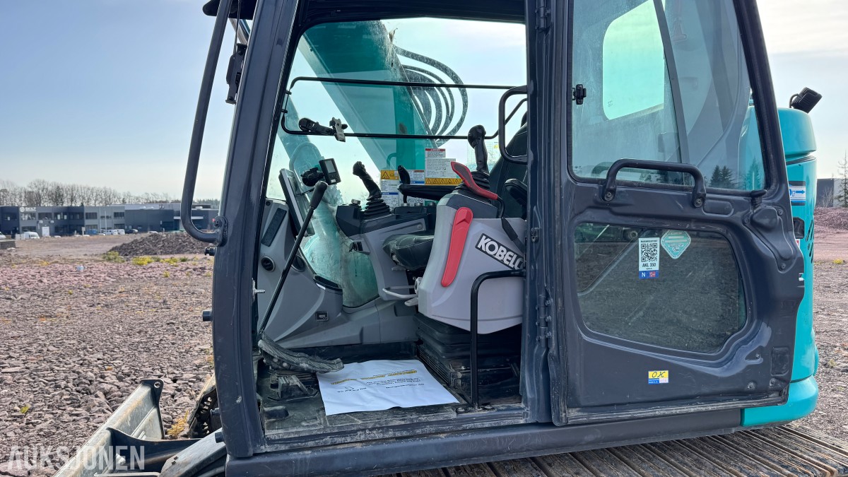 2021 Kobelco SK75SR-7. R3 m/gripekasset 3 skuffer, sentralsmøring, dieselfyllepumpe