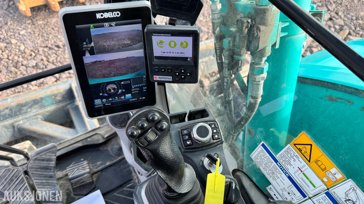 2021 Kobelco SK75SR-7. R3 m/gripekasset 3 skuffer, sentralsmøring, dieselfyllepumpe