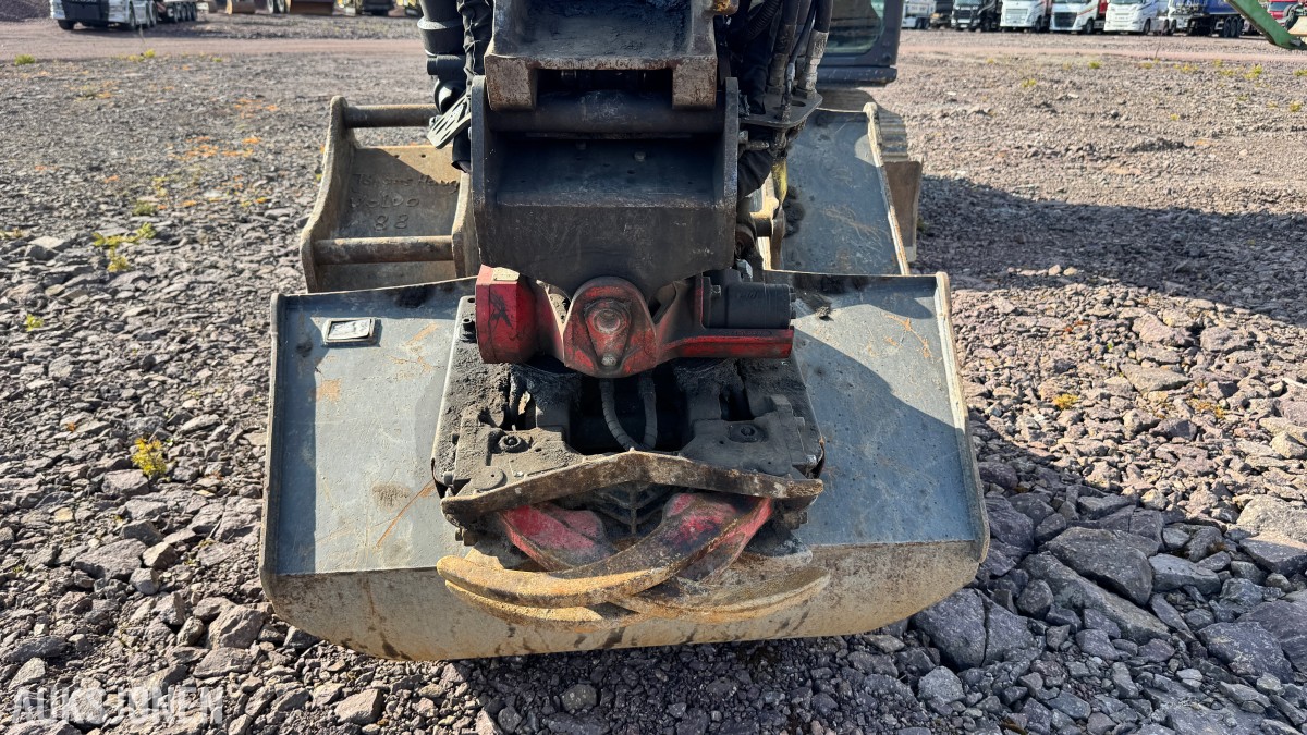 2021 Kobelco SK75SR-7. R3 m/gripekasset 3 skuffer, sentralsmøring, dieselfyllepumpe