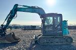 2021 Kobelco SK75SR-7. R3 m/gripekasset 3 skuffer, sentralsmøring, dieselfyllepumpe