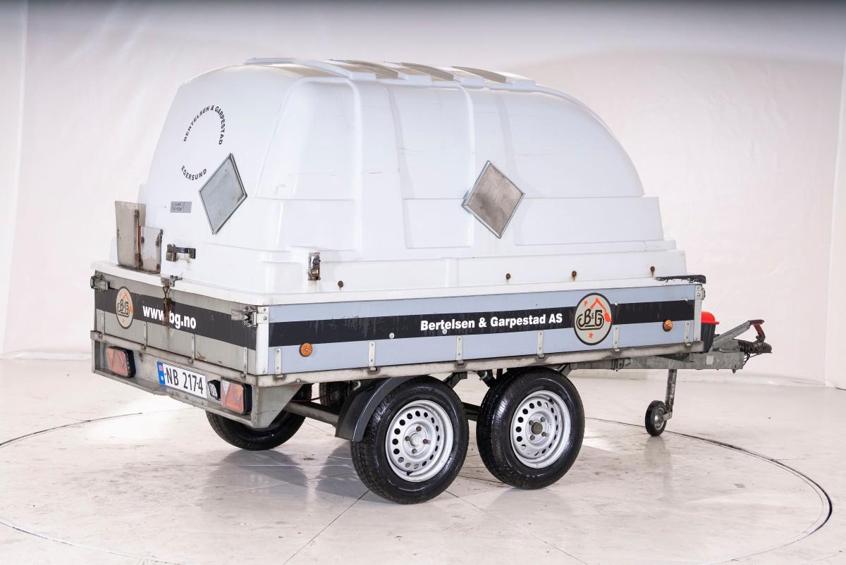 2021 Tredal T-15-BBK ADR-godkjent boggitilhenger – 1500 kg