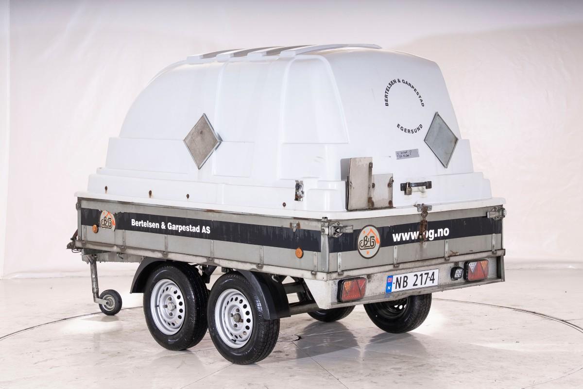 2021 Tredal T-15-BBK ADR-godkjent boggitilhenger – 1500 kg