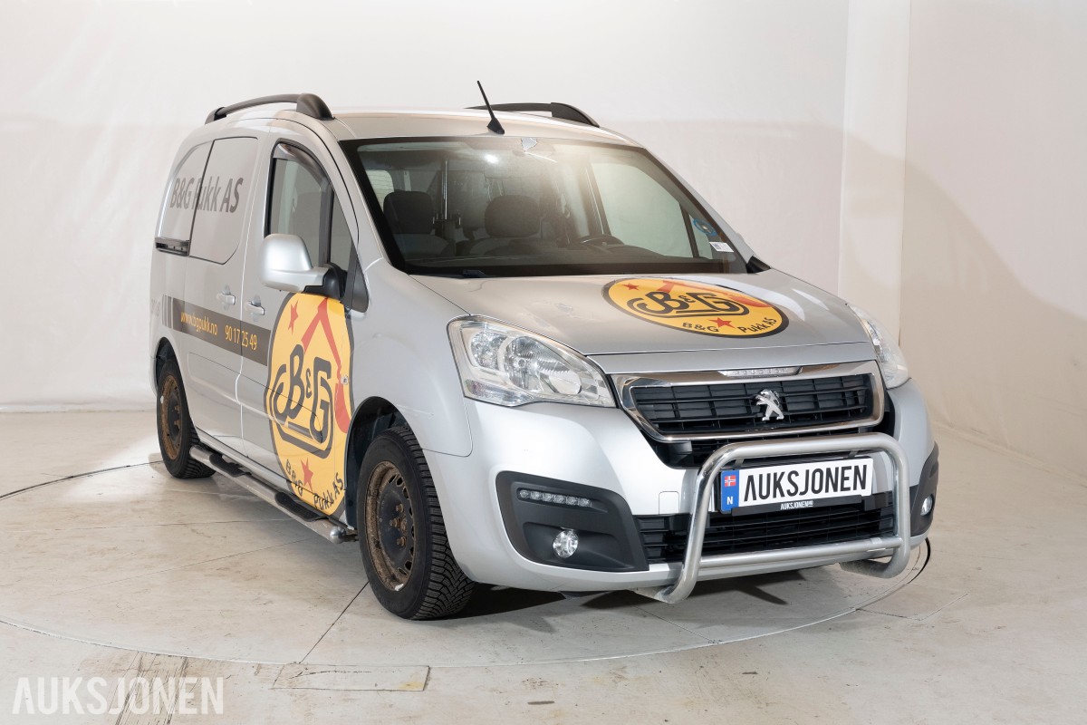 2018 Peugeot PARTNER 1.6 D 99 HK HENGERFESTE CRUISE SKYVEDØRER 
