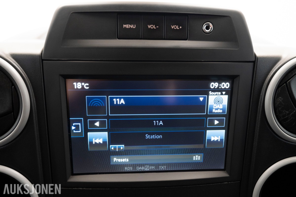 2018 Peugeot PARTNER 1.6 D 99 HK HENGERFESTE CRUISE SKYVEDØRER 