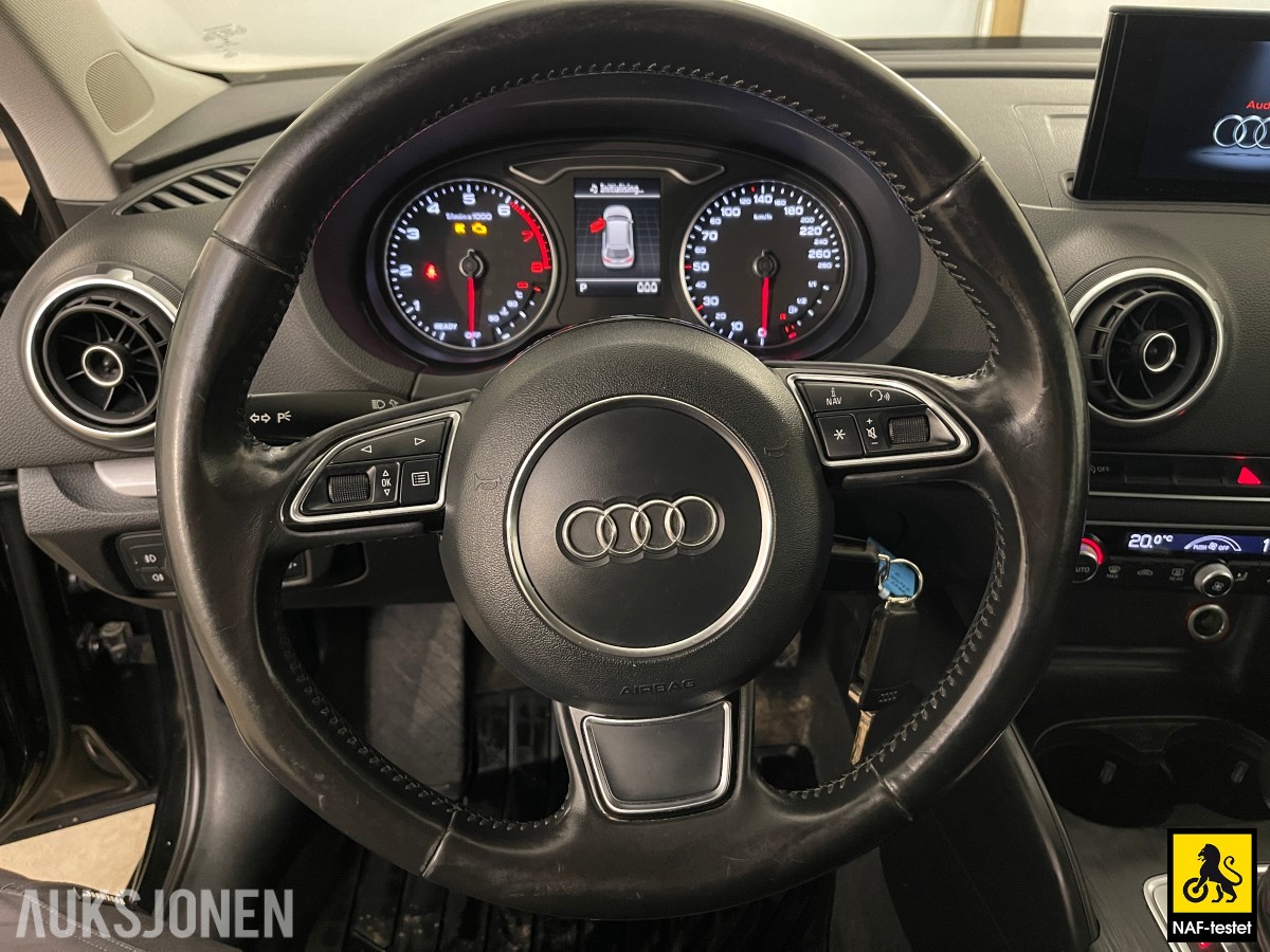 2016 Audi A3 AMBITION AUTOMAT HENGERFESTE SPORTSSETER NAVI CRUISE