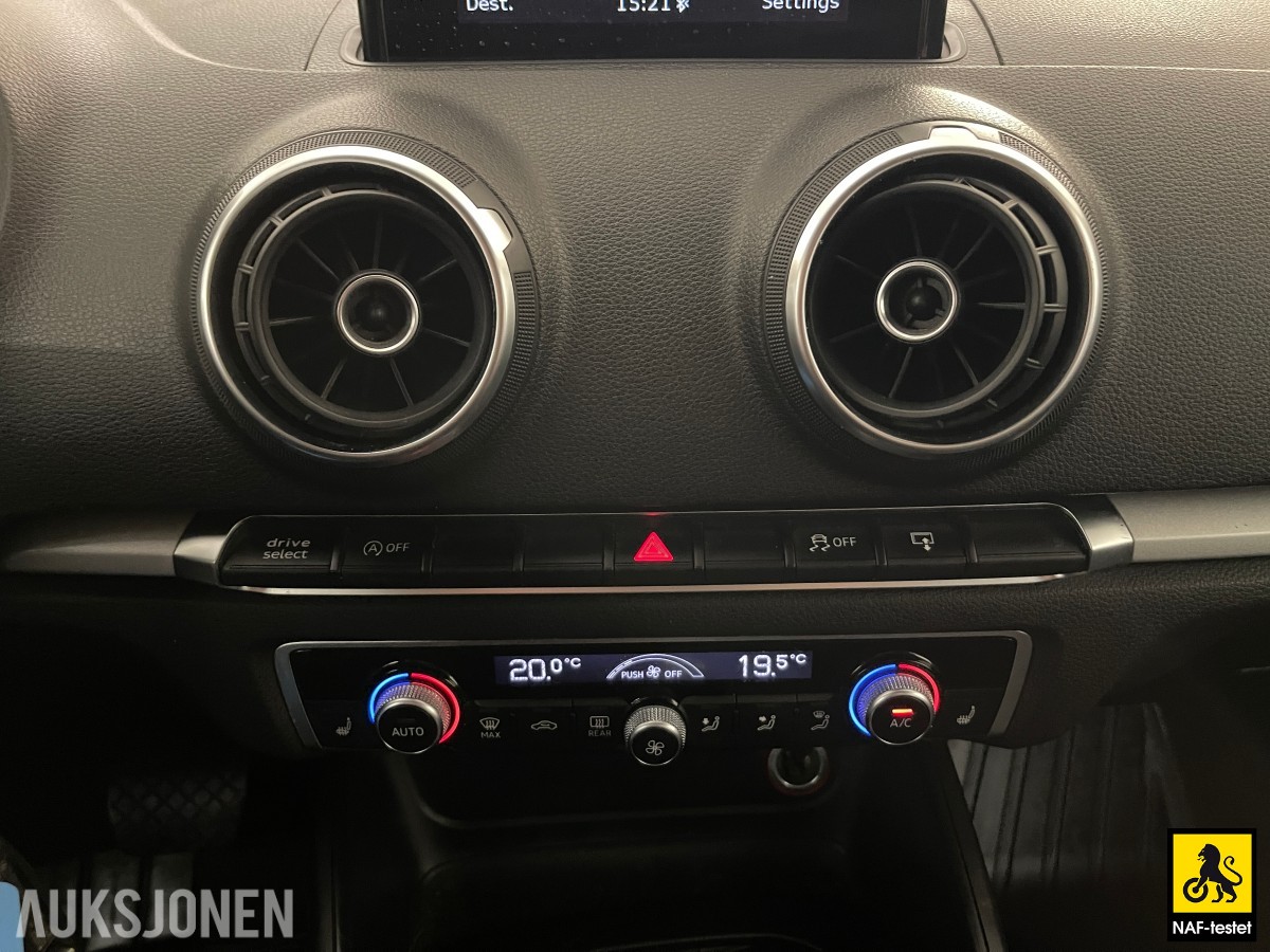 2016 Audi A3 AMBITION AUTOMAT HENGERFESTE SPORTSSETER NAVI CRUISE