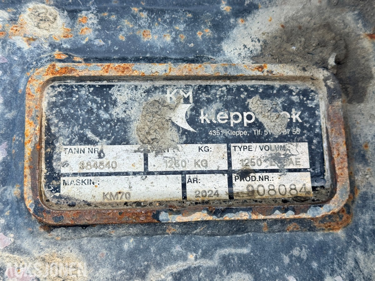 2024 Klepp Mek Lasteskuffe 1250L KM70
