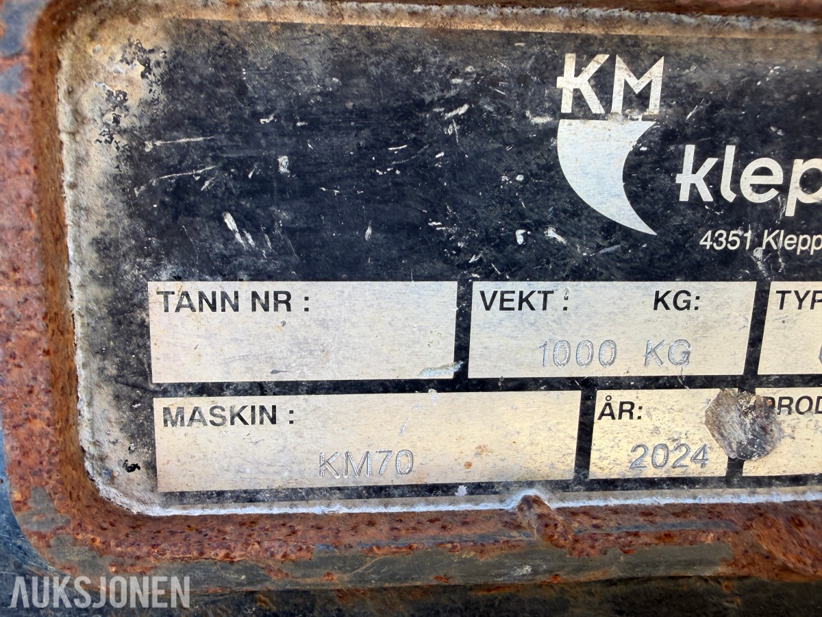2024 Klepp Mek Grøfteskuff 600L, KM70, Skjærfront
