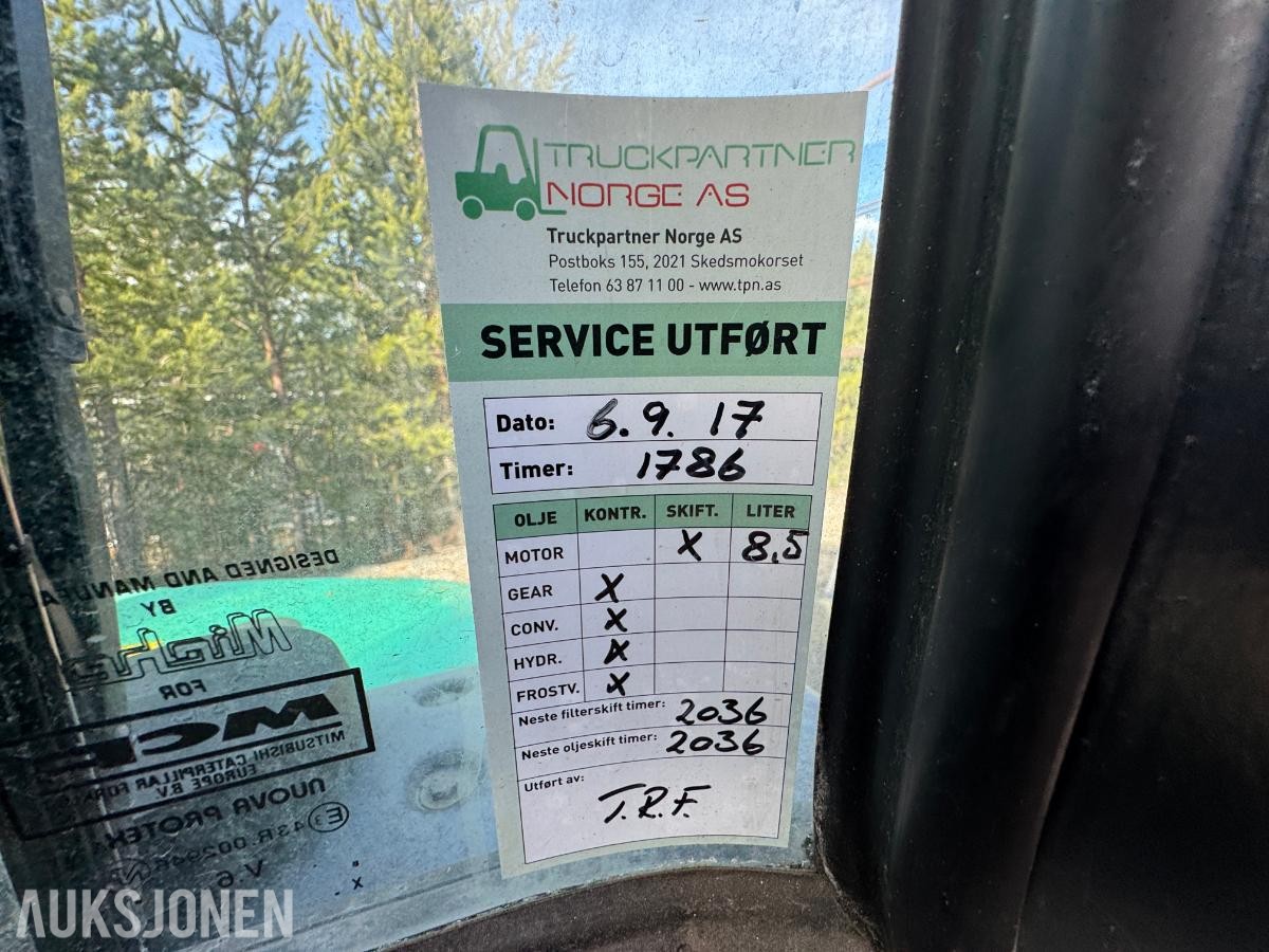 2000 Mitsubishi FD25K truck / 2584 timer