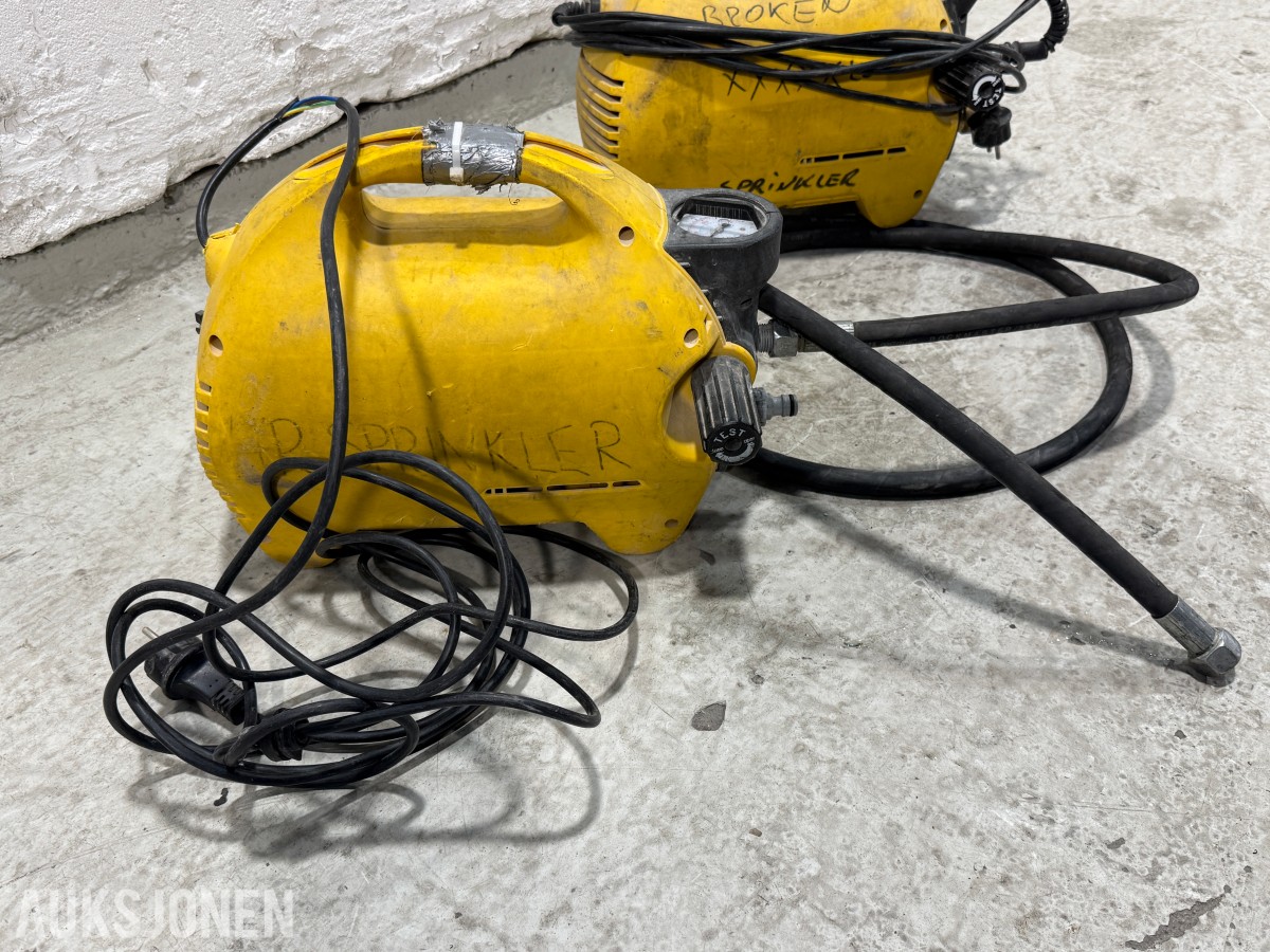 3 Stk. REMS E-Push 2 trykkprøvepumper