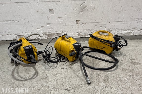 3 Stk. REMS E-Push 2 trykkprøvepumper