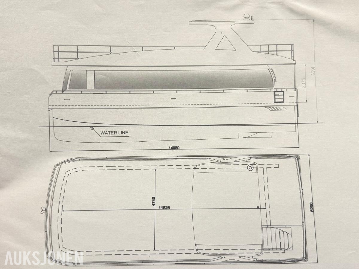 NORDIC OCEAN CRAFT 50 CAT - HUSBÅT - FØRES MED BÅTFØRERBEVIS
