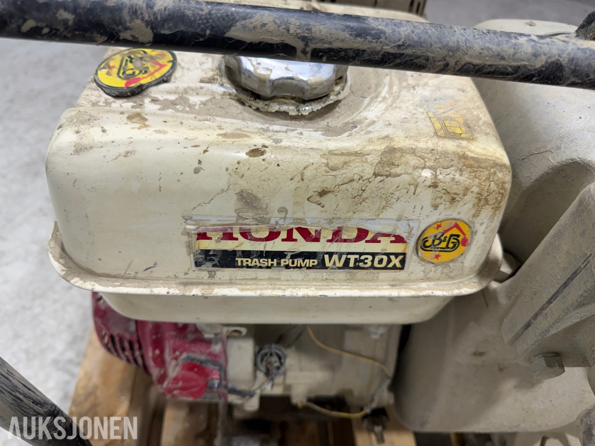 Honda WT30X vannpumpe med GX270 motor