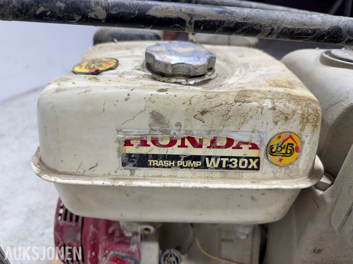 Honda WT30X vannpumpe med GX270 motor