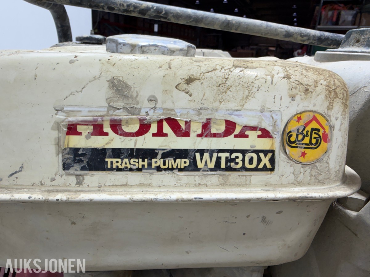 Honda WT30X vannpumpe med GX270 motor