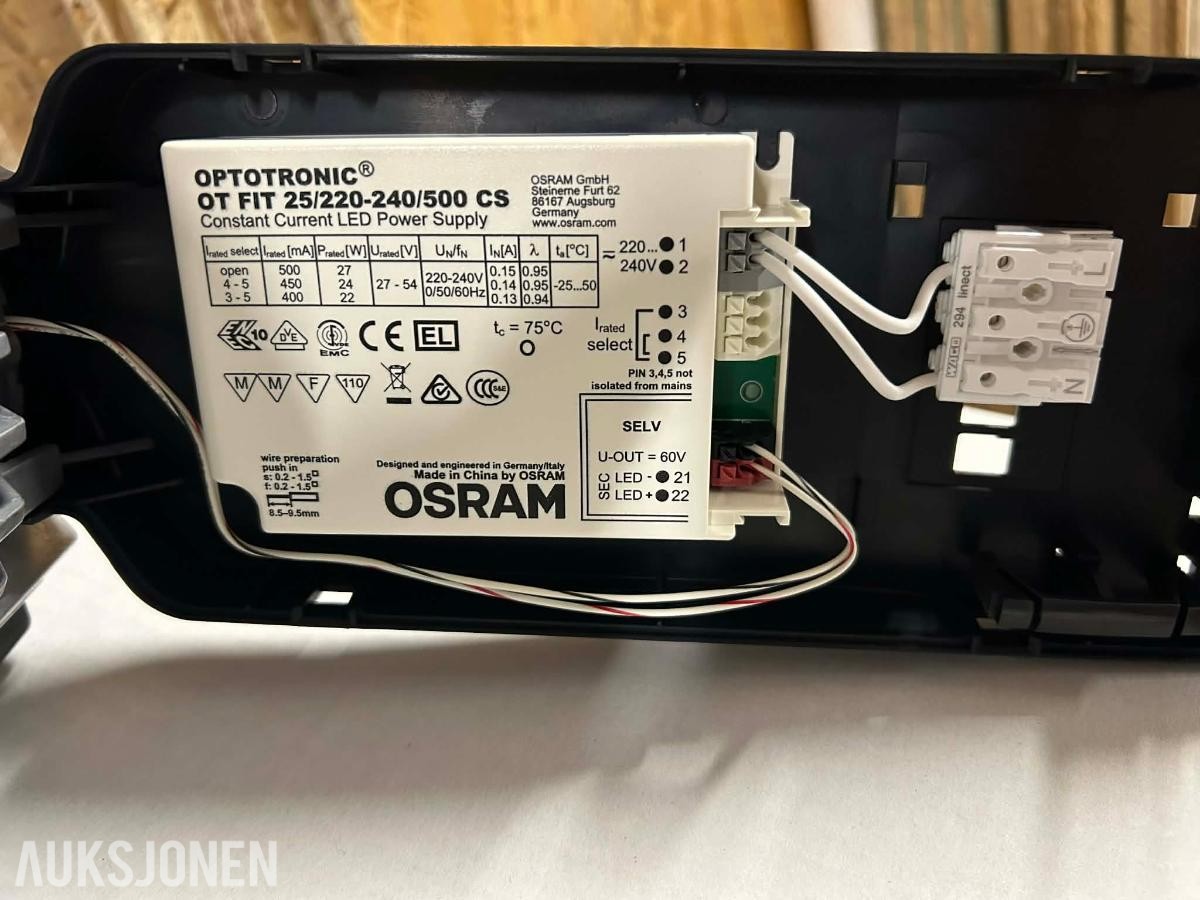 Glamox Downlights/Spotter, D70-R195 2200 Glamox, 10 STK HELT NYE
