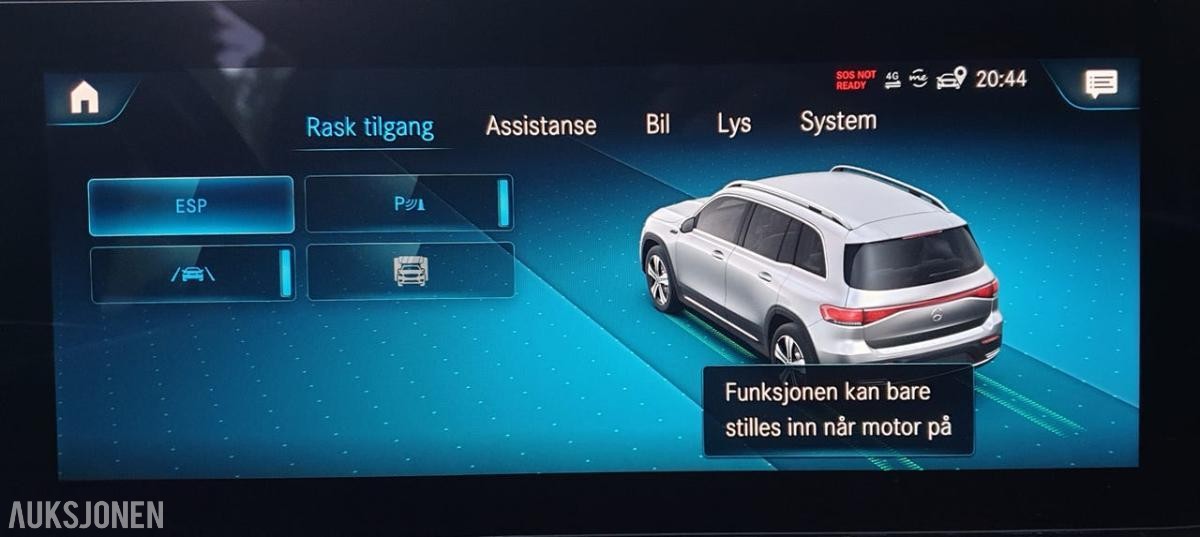 2022 Mercedes-Benz EQB 300 4MATIC 7-seter cruisekontroll ryggekamera 