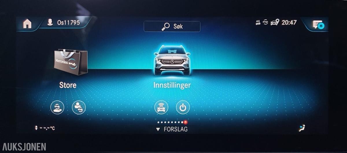2022 Mercedes-Benz EQB 300 4MATIC 7-seter cruisekontroll ryggekamera 