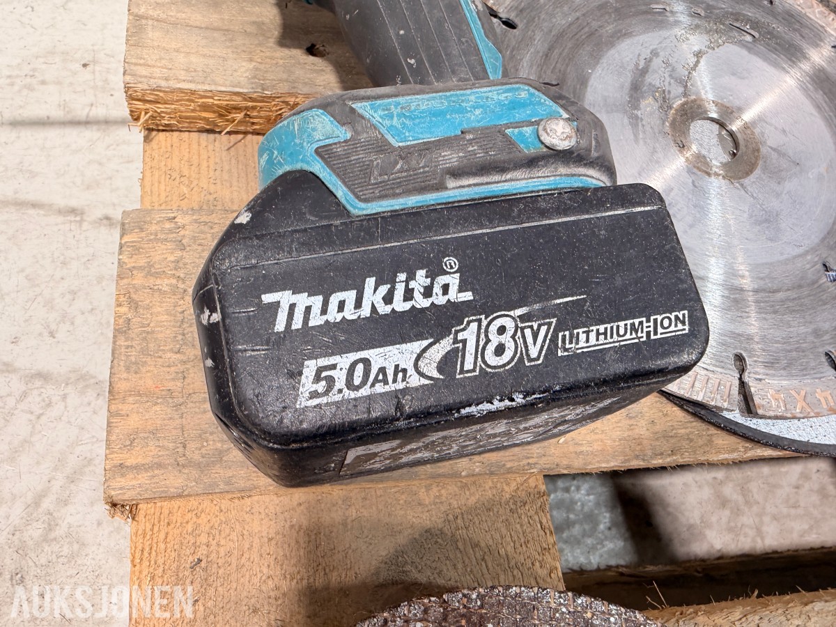 Stor Makita verktøypakke – vinkelsliper, borhammere, driller, platesaks m.m.