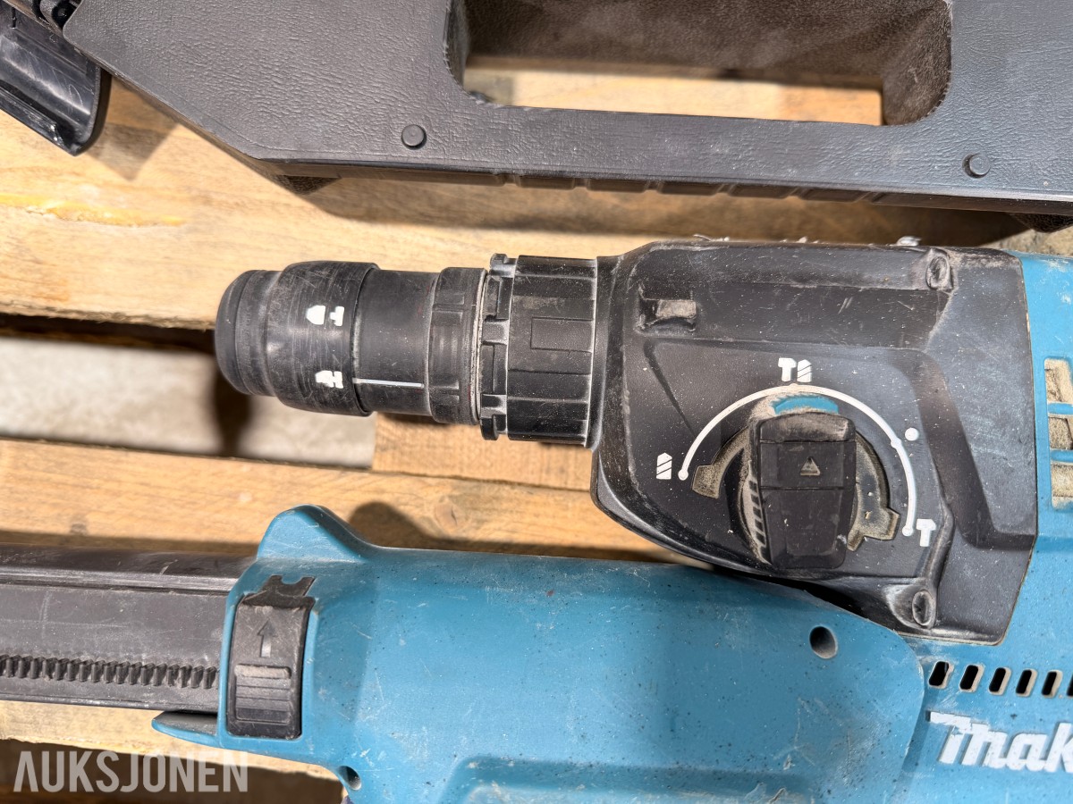 Stor Makita verktøypakke – vinkelsliper, borhammere, driller, platesaks m.m.