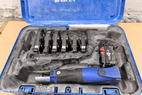 2014 Geberit Novopress ACO 202 batteridrevet presstang med pressbakker og koffert - INGEN MINSTEPRIS