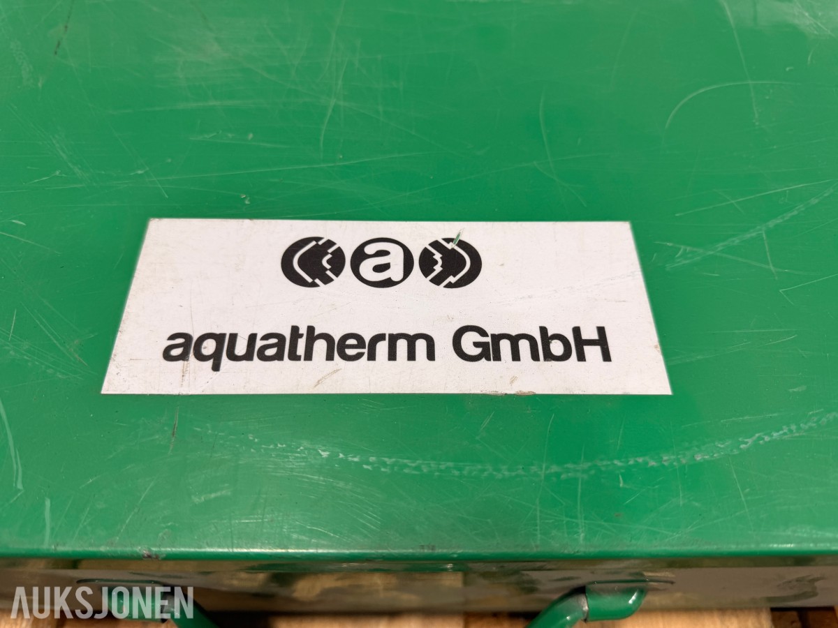 Aquatherm rørfusjonsverktøy med Milwaukee C18 ID 18V, batterier og jiggsystem