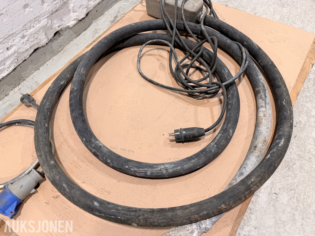 Fleksibel stavvibrator / vibratorslange med kontrollboks - INGEN MINSTEPRIS