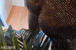 2026 Lampe/ Gulvlampe  ca. 70.000 små glasskrystaller  - kunst