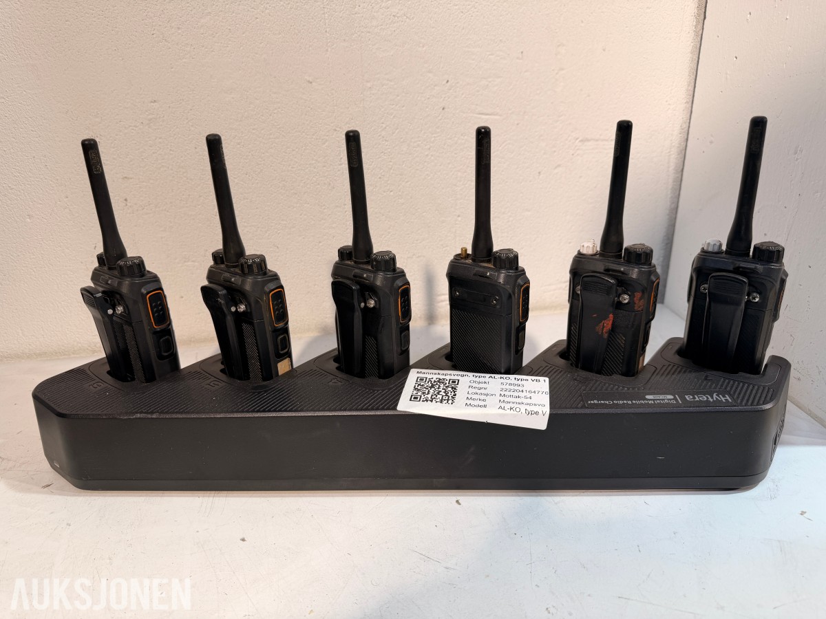 Hytera DMR håndradioer m/ MCA08 ladestasjon + Hetronic Nova fjernkontroller