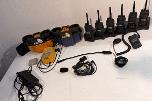 Hytera DMR håndradioer m/ MCA08 ladestasjon + Hetronic Nova fjernkontroller