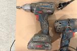 Bosch verktøypakke 18V – drill, muttertrekker, vinkelsliper, laser og tilbehør