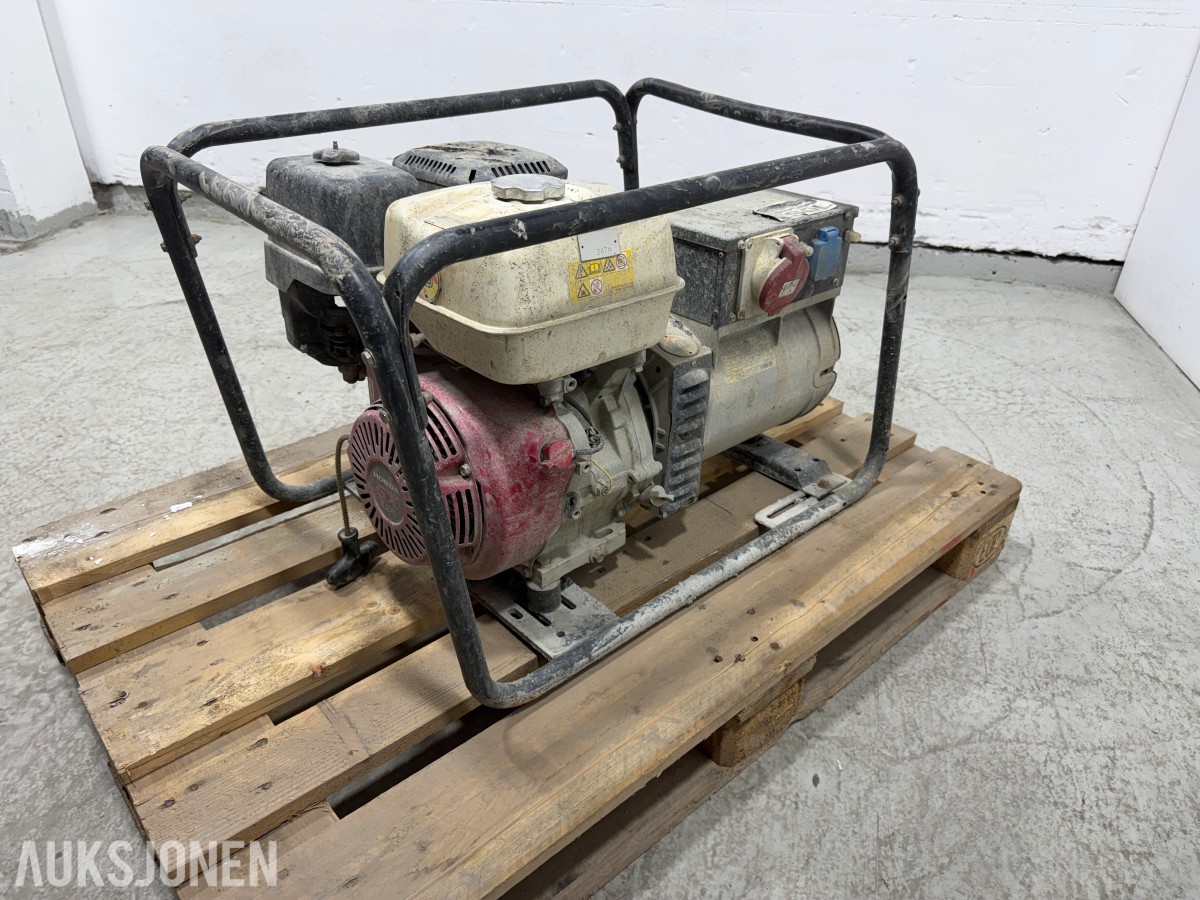 Inmesol AH-850 strømaggregat 400V 3FAS med Honda GX390