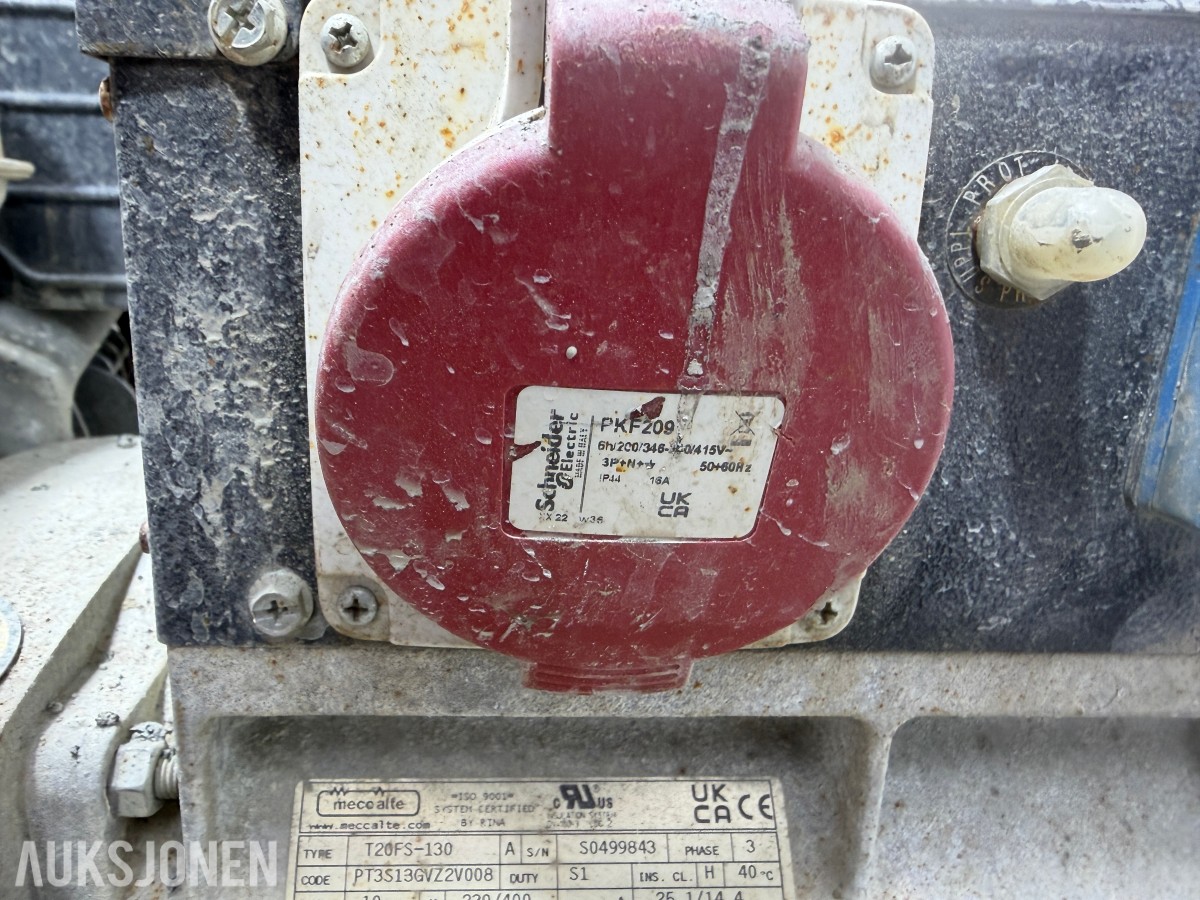 Inmesol AH-850 strømaggregat 400V 3FAS med Honda GX390
