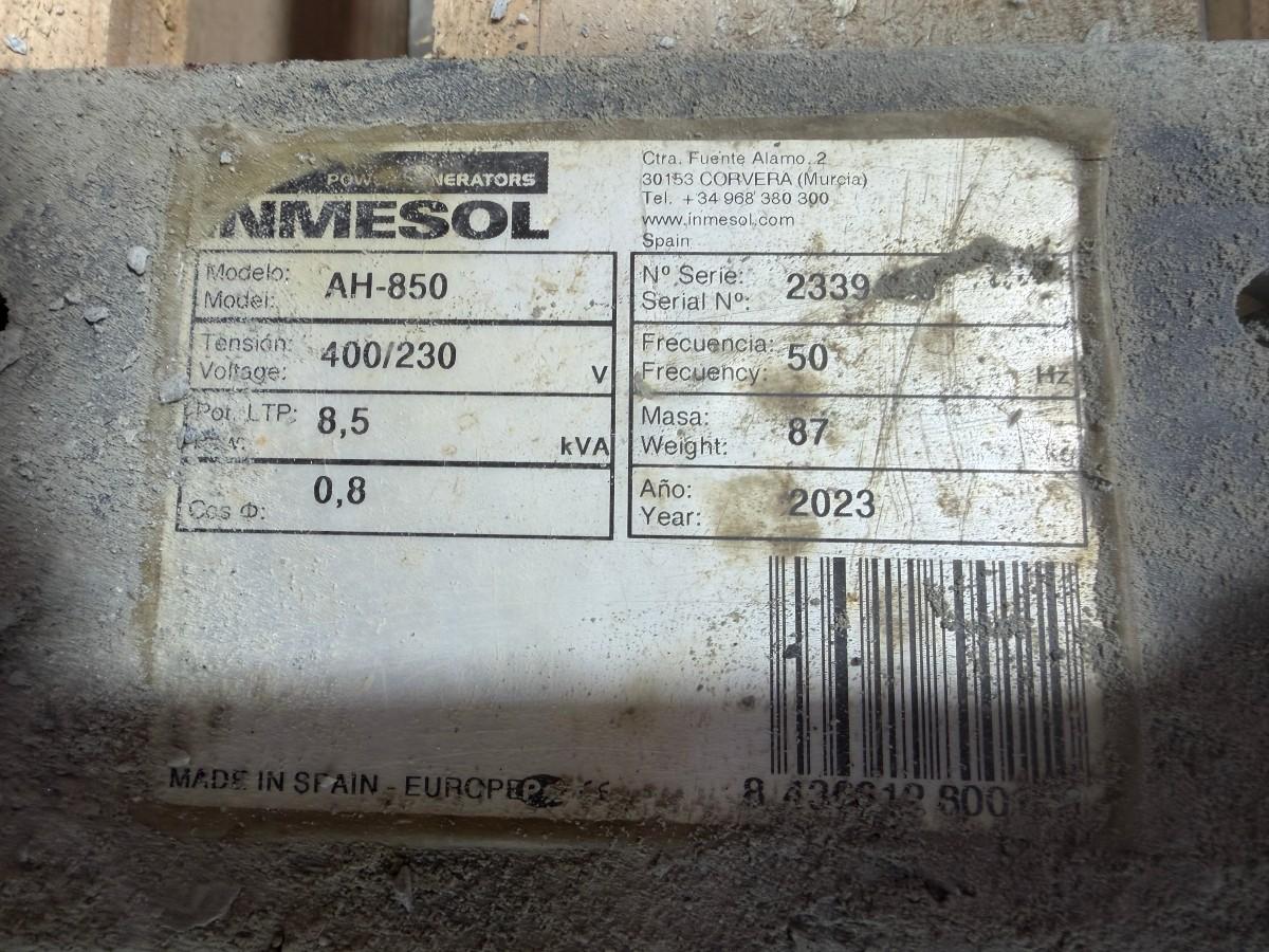 Inmesol AH-850 strømaggregat 400V 3FAS med Honda GX390