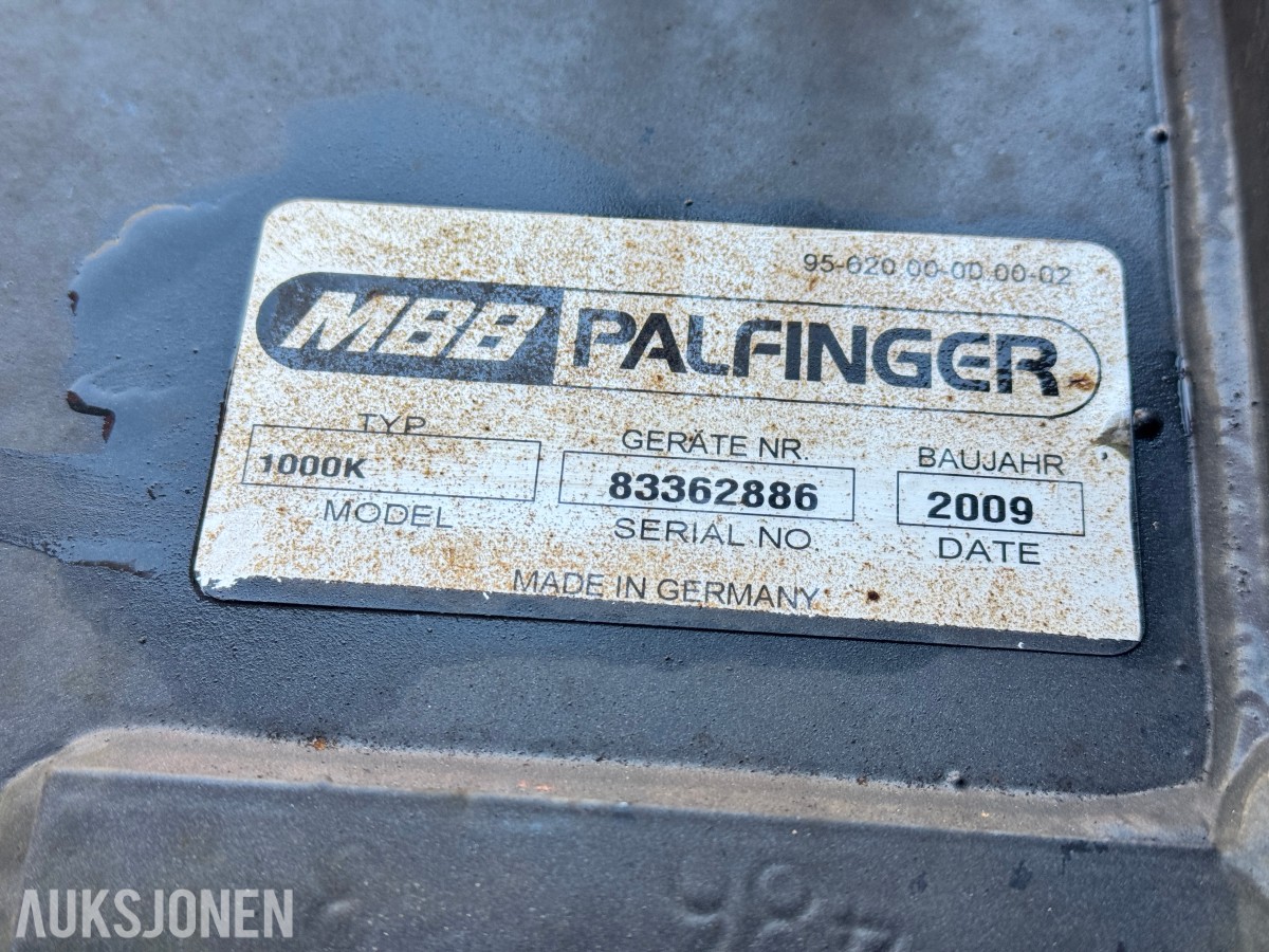 Palfinger Bakløfter 1000k