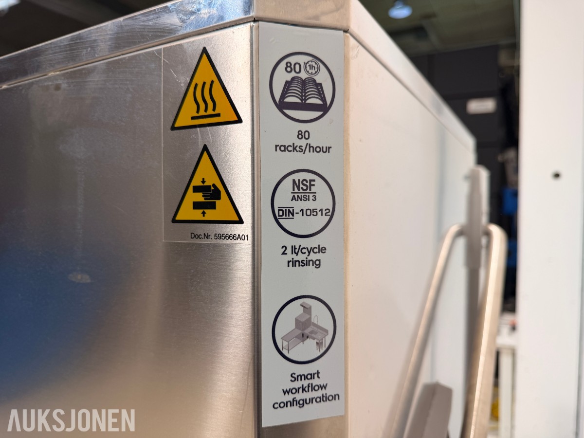 2022 Electrolux Professional EHT8 hetteoppvaskmaskin 400V 3FAS 80 kurver/time