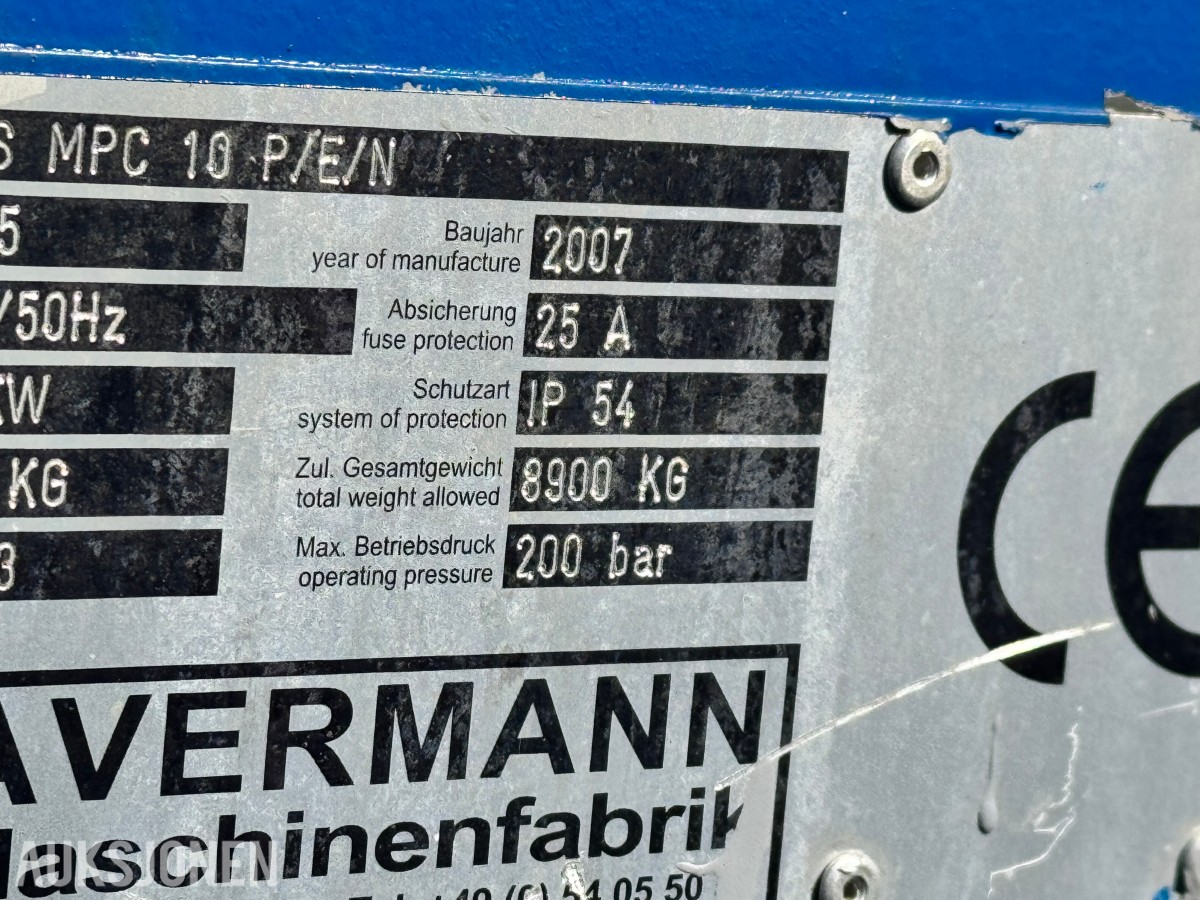 2007 Avermann AVOS Avfallskomprimator 10m3 