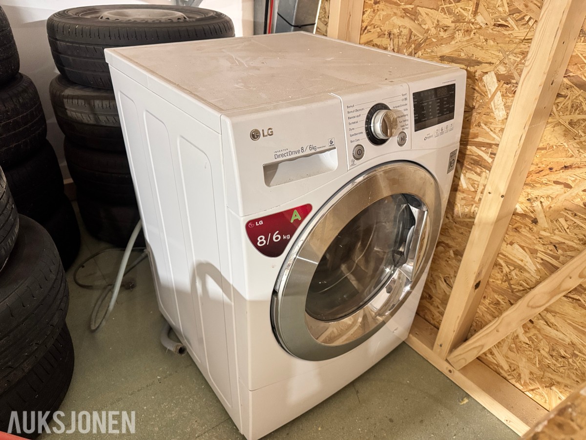 LG F14A8YD Kombinert vaskemaskin/tørketrommel 8/6 kg