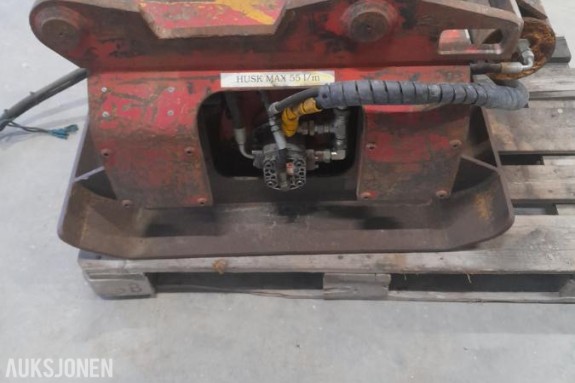 Hydraulisk vibroplate til gravemaskin - S60 feste.