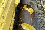 1983 New Holland 8040 Skurtresker – 12 fot skjærebord / halmkutter