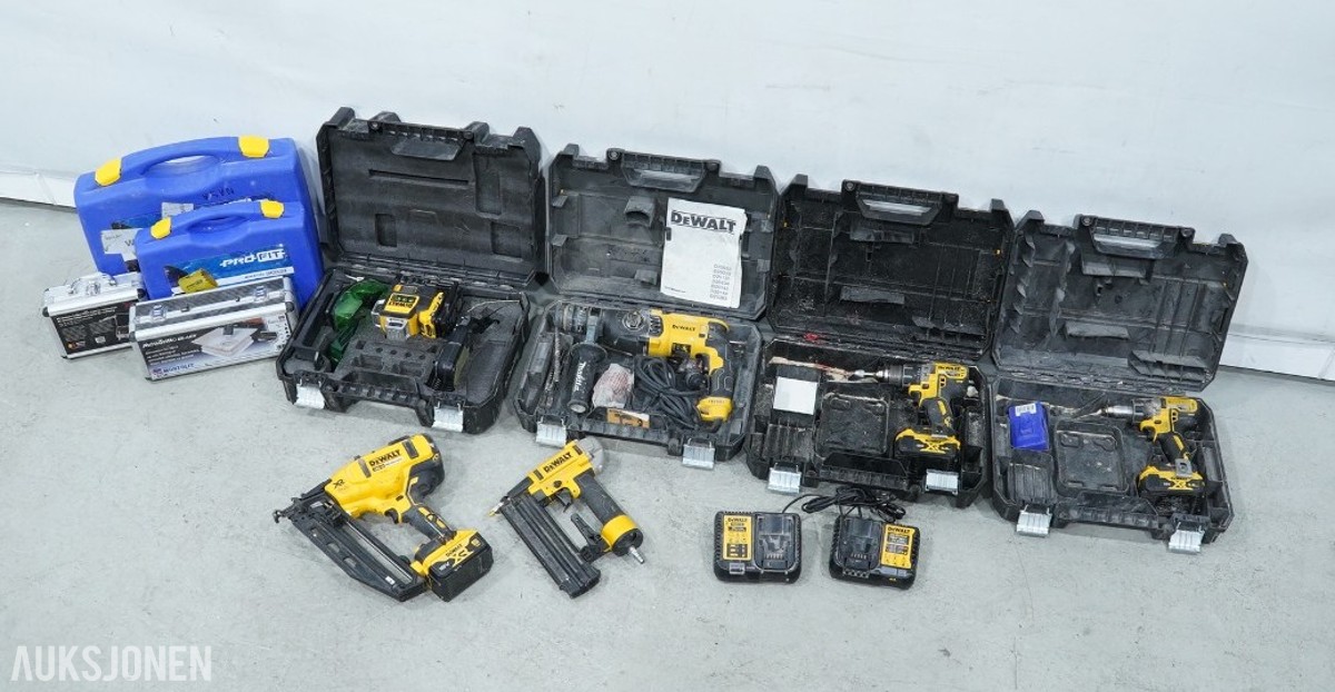 Omfattende DeWalt verktøypakke 12V/18V – INGEN MINSTEPRIS