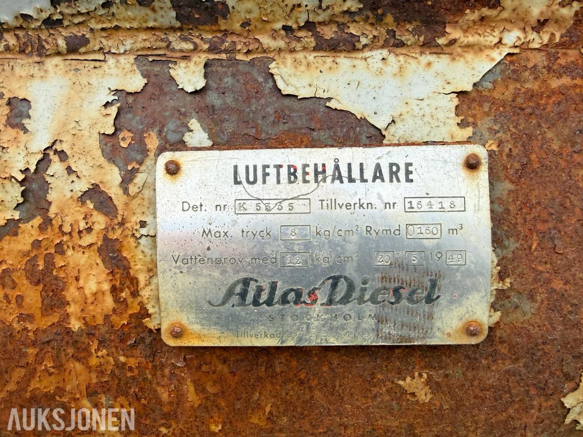 1949 Atlasdiesel luftkompressor.