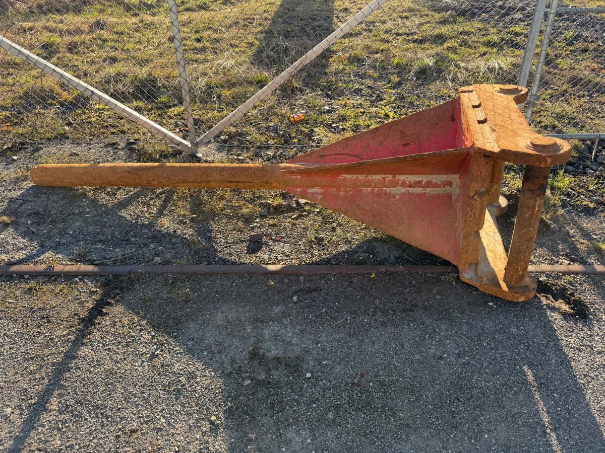Rensepigg med S feste ca 290 cm