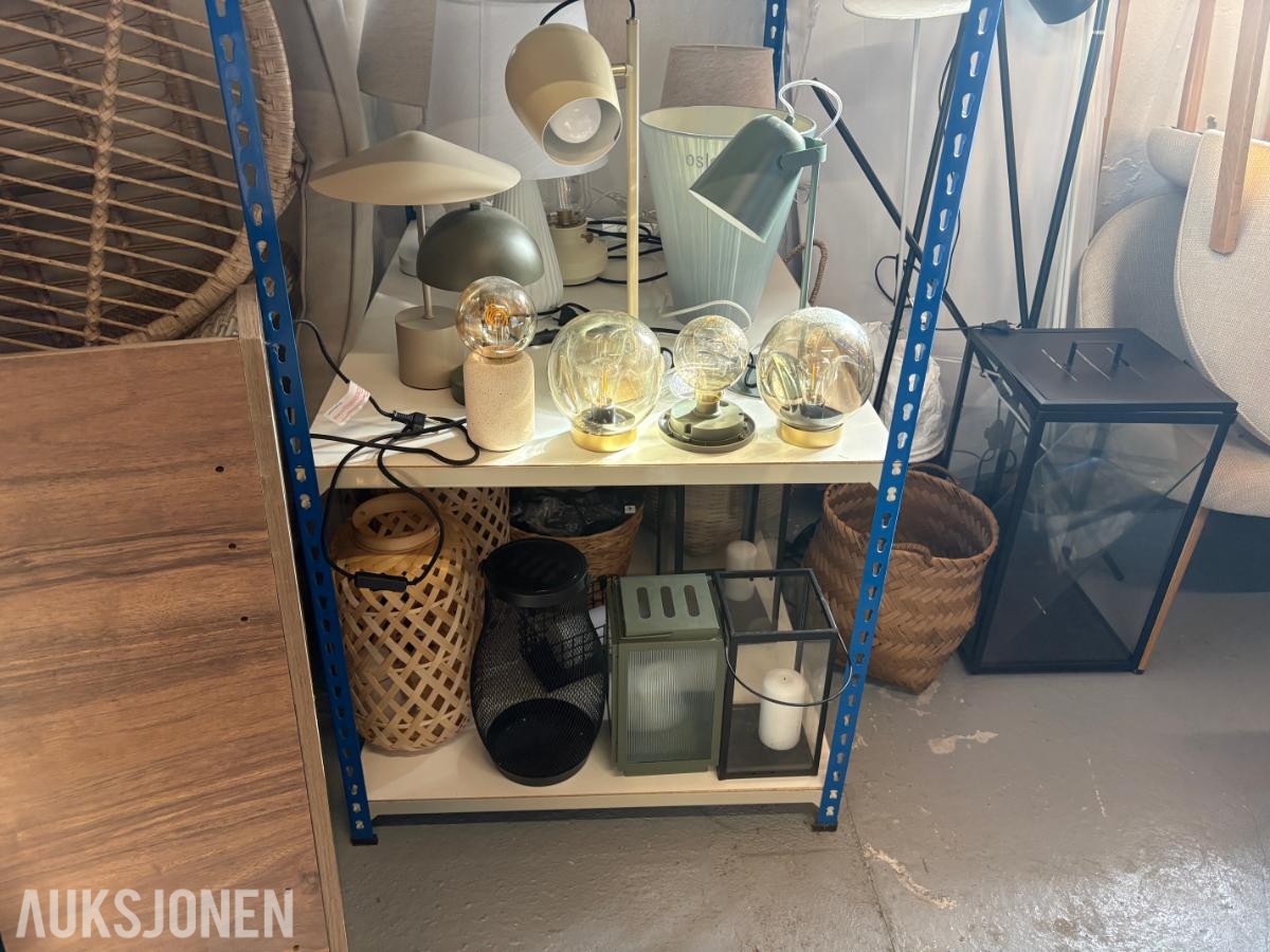 KOMPLETT INTERIØRPAKKE FOR BOLIGSTYLING – SELGES SAMLET