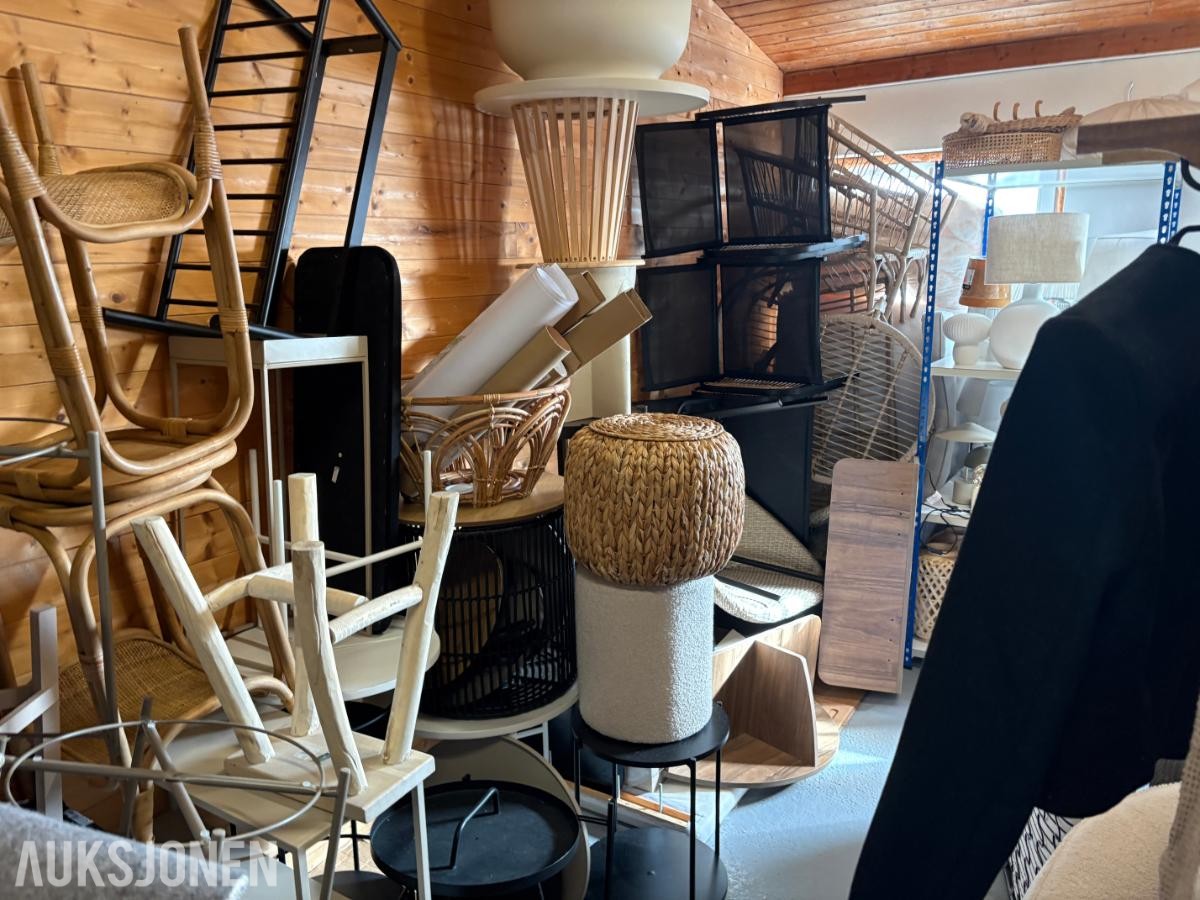 KOMPLETT INTERIØRPAKKE FOR BOLIGSTYLING – SELGES SAMLET