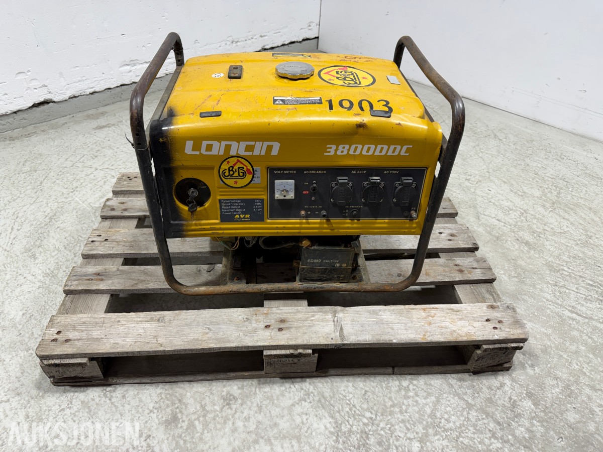 Loncin LC3800DDC aggregat 230V 2.8kW el-start