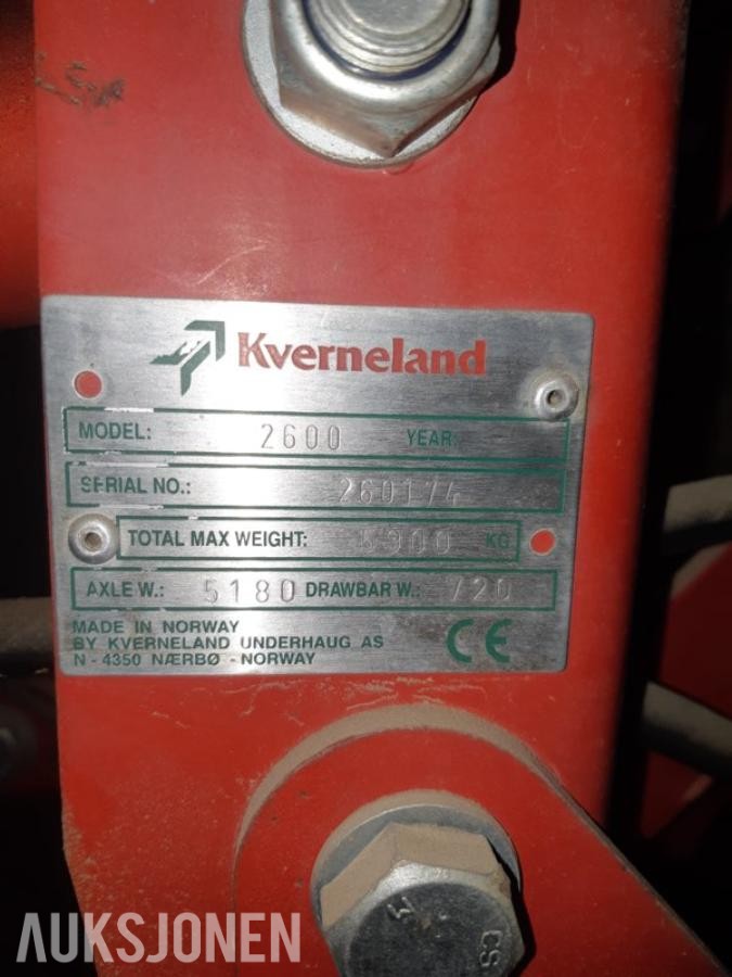 2000 Kverneland UN 2600 Potetopptaker