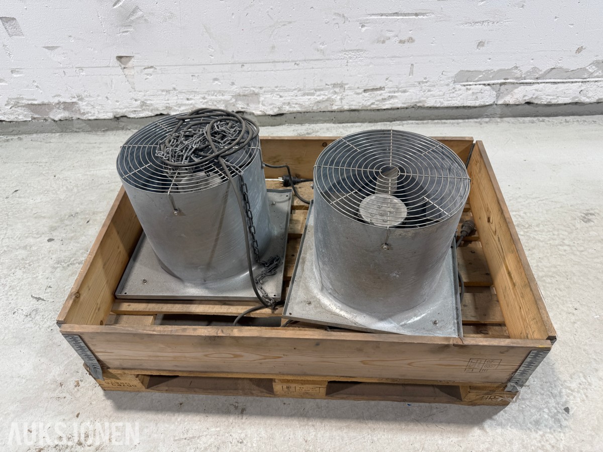 2 stk. JL Bruvik Siloventilator 400 - ventilasjonsvifter