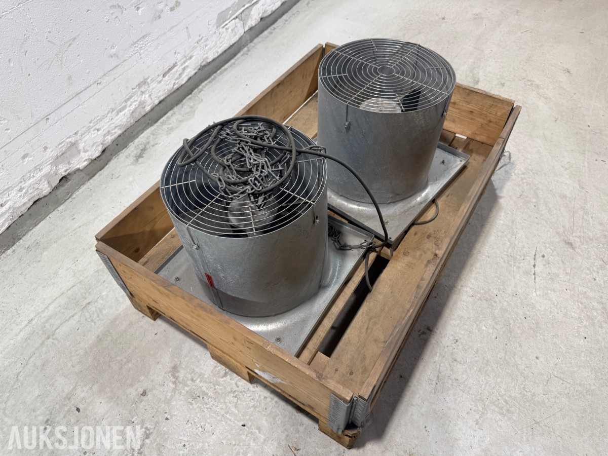 2 stk. JL Bruvik Siloventilator 400 - ventilasjonsvifter