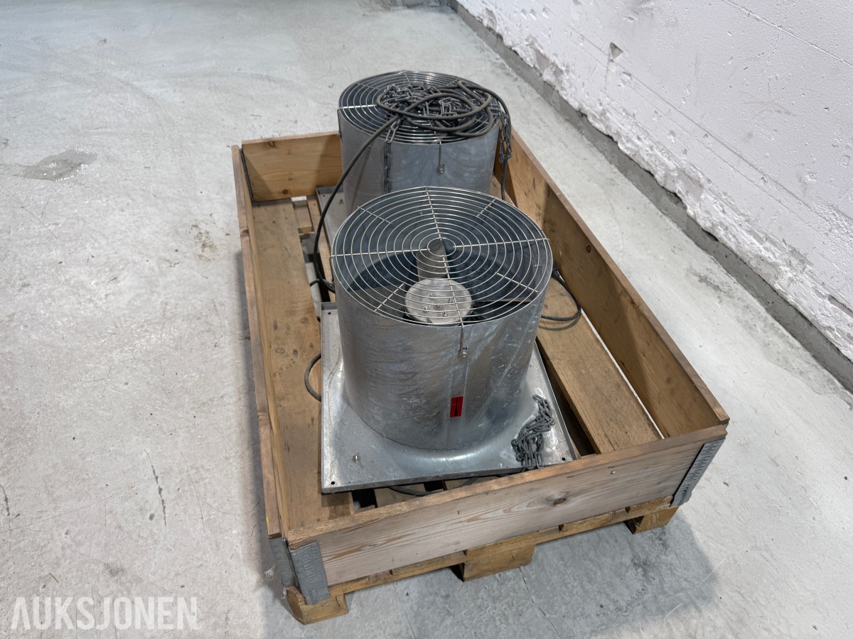2 stk. JL Bruvik Siloventilator 400 - ventilasjonsvifter